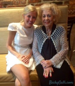 Aunt Pearl and bride-to-be granddaughter, Allison.