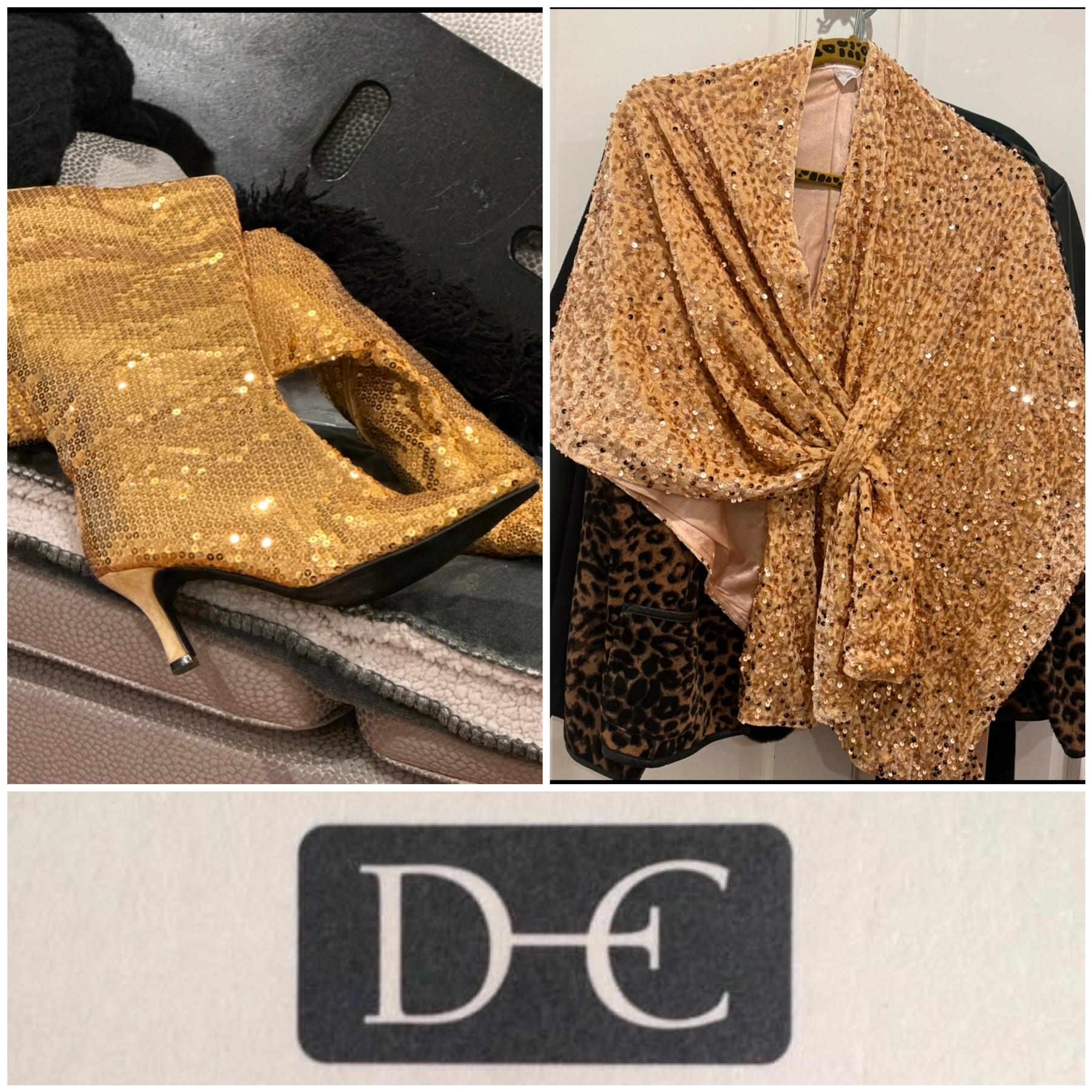 I added a gold sparkle wrap, courtesy of DE Collections